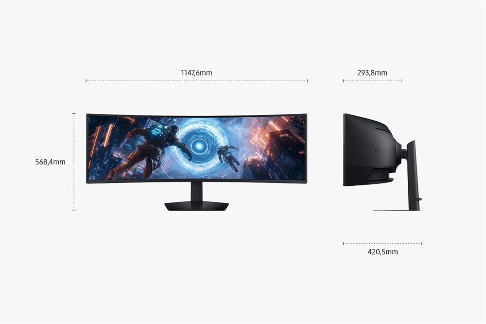 Samsung 49" G9 G91F DQHD VA 144Hz HDMI/DP/USB ívelt gamer monitor