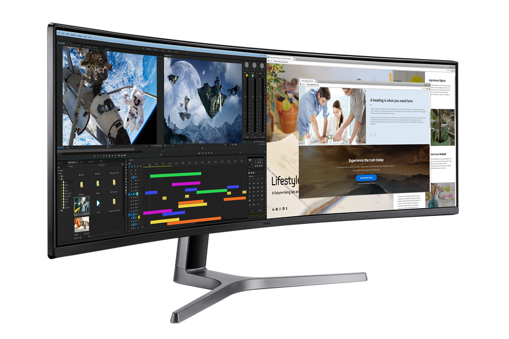 Samsung 49" LC49RG90SSPXEN DQHD HDMI/DP ívelt kijelzős gamer monitor