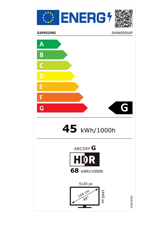 Samsung 49" LS49A950UIPXEN DQHD HDMI/DP ívelt kijelzős monitor