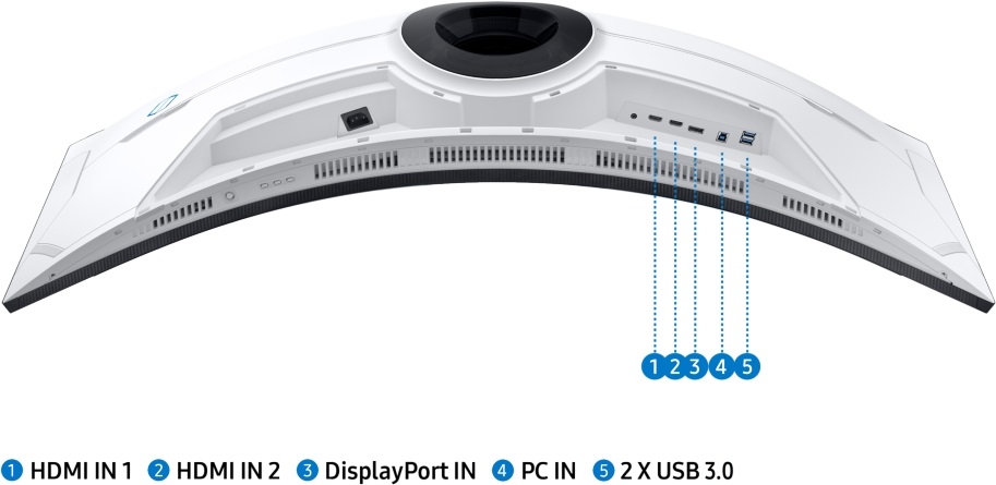 Samsung 49" S49AG950NU VA DQHD HDMI Display Port 240Hz ívelt gamer monitor