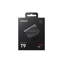 Samsung 4TB USB 3.2 Gen 2x2 T9 fekete külső SSD