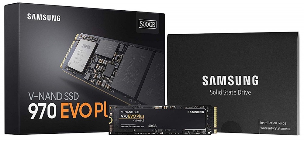 Samsung 500GB NVMe 1.3 M.2 2280 970 EVO Plus (MZ-V7S500BW) SSD