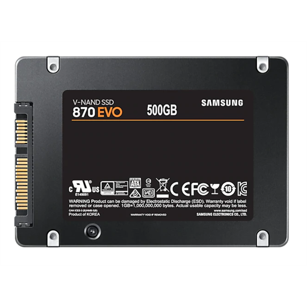 Samsung 500GB SATA3 2,5" 870 EVO (MZ-77E500BW) SSD