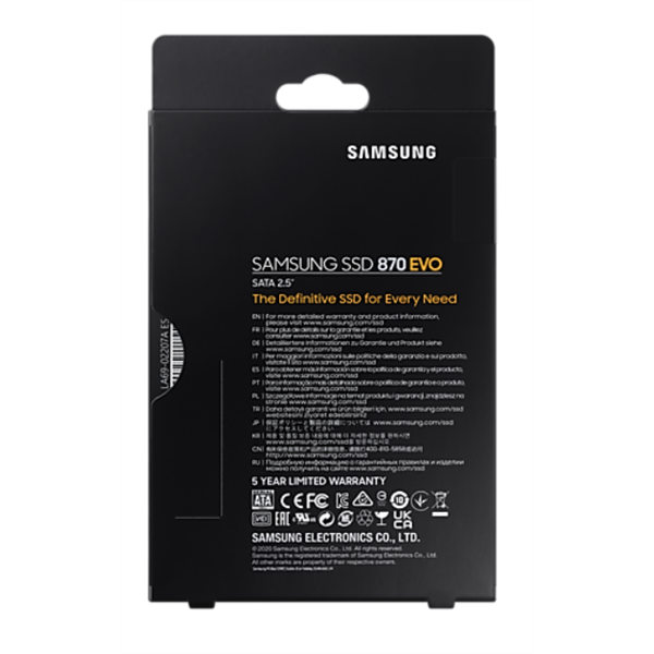 Samsung 500GB SATA3 2,5" 870 EVO (MZ-77E500BW) SSD