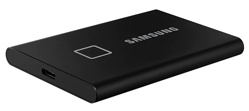 Samsung 500GB USB 3.2 (MU-PC500K/WW) fekete ujjlenyomatolvasós T7 Touch külső SSD