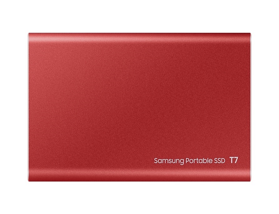 Samsung 500GB USB 3.2 (MU-PC500R/WW) piros T7 külső SSD
