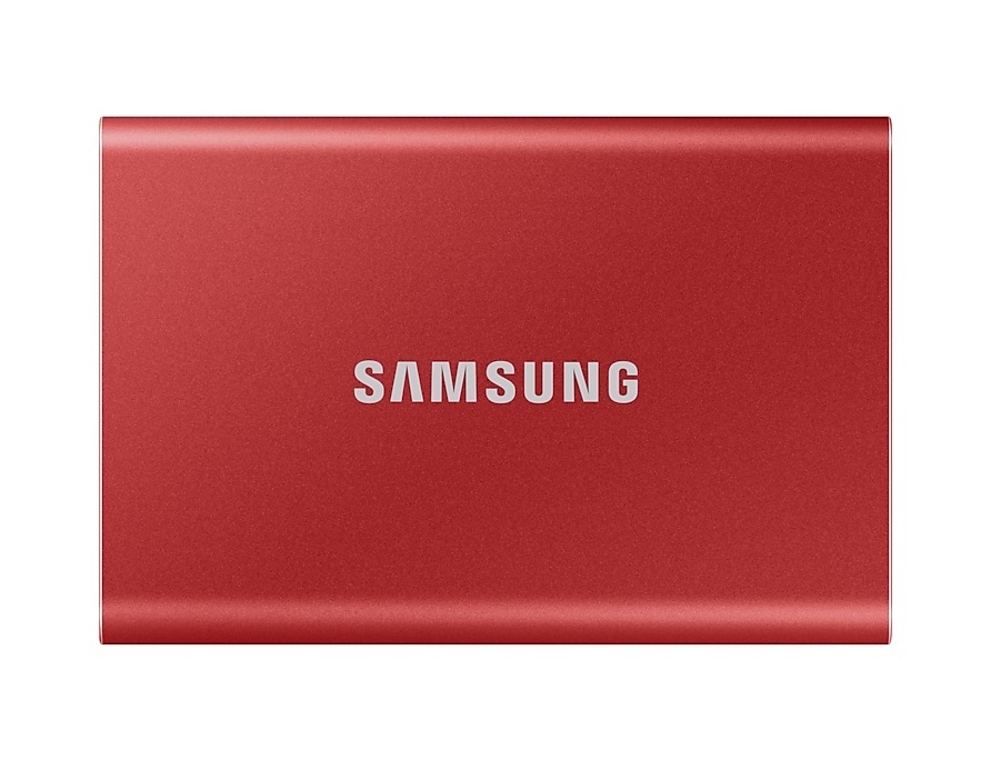 Samsung 500GB USB 3.2 (MU-PC500R/WW) piros T7 külső SSD