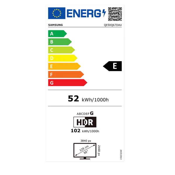 Samsung 50" QE50Q67DAUXXH 4K UHD Smart QLED TV