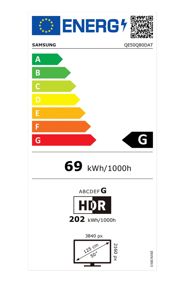 Samsung 50" QE50Q80DATXXH 4K UHD Smart QLED TV