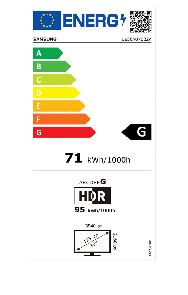 Samsung 50" UE50AU7022KXXH 4K UHD Smart TV