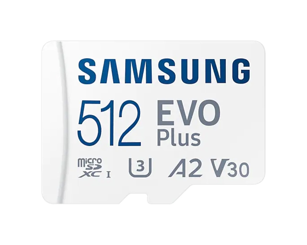 Samsung 512GB SD micro EVO Plus (SDXC Class10) (MB-MC512KA/EU) memóriakártya adapterrel
