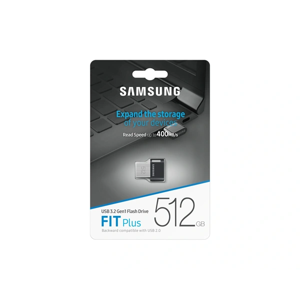Samsung 512GB USB 3.2 fekete FIT Plus (MUF-512AB/APC) Flash Drive