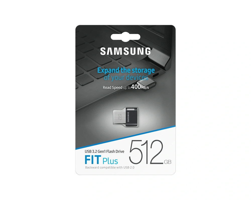 Samsung 512GB USB 3.2 fekete FIT Plus (MUF-512AB/APC) Flash Drive