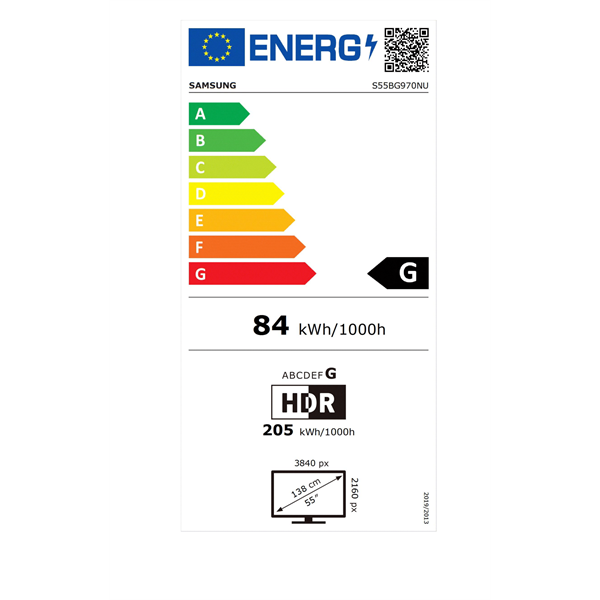 Samsung 55" LS55CG970NUXDU 4K UHD VA 165Hz HDMI/DP/USB/RJ45/WiFi/Bluetooth ívelt gamer monitor