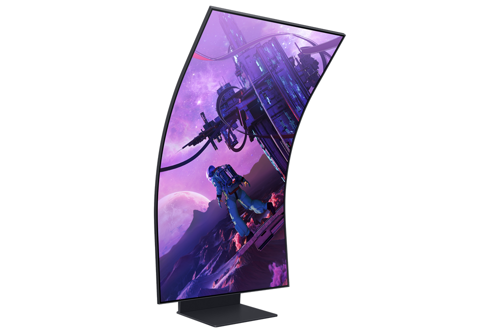 Samsung 55" LS55CG970NUXDU 4K UHD VA 165Hz HDMI/DP/USB/RJ45/WiFi/Bluetooth ívelt gamer monitor