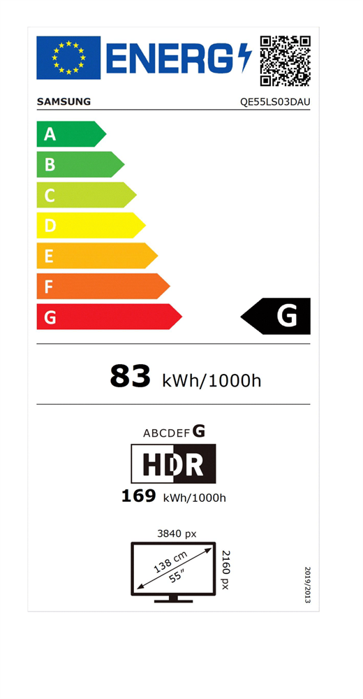 Samsung 55" QE55LS03DAUXXH 4K UHD Smart QLED TV (Újracsomagolt)
