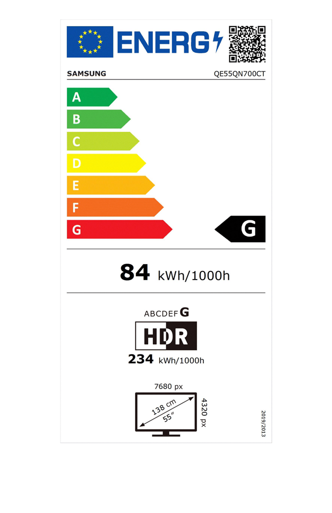 Samsung 55" QE55QN700CTXXH 8K UHD Smart Neo QLED Mini LED TV