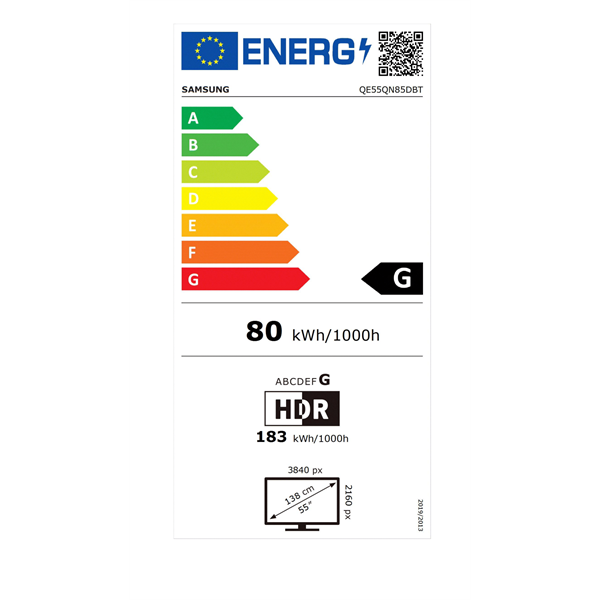 Samsung 55" QE55QN85DBTXXH 4K UHD Smart Neo QLED Mini LED TV