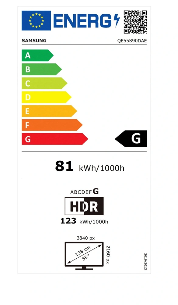 Samsung 55" QE55S90DAEXXH 4K UHD Smart OLED TV (Újracsomagolt)