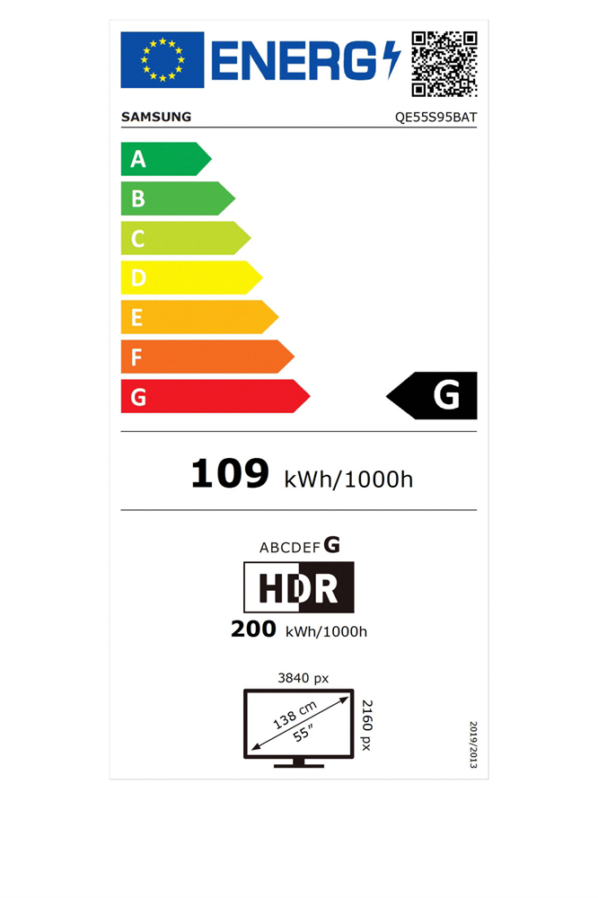 Samsung 55" QE55S95BATXXH 4K UHD Smart OLED TV