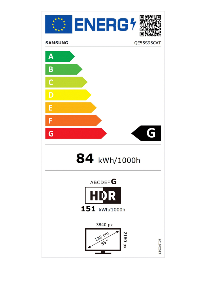 Samsung 55" QE55S95CATXXH 4K UHD Smart OLED TV (Újracsomagolt)