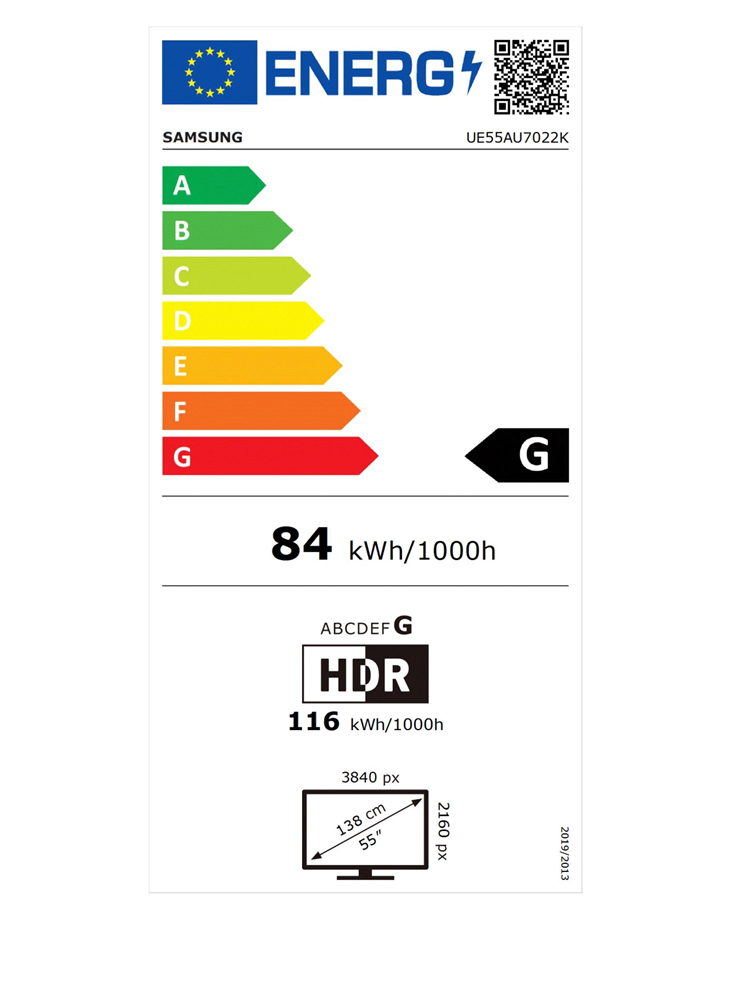 Samsung 55" UE55AU7022KXXH 4K UHD Smart TV