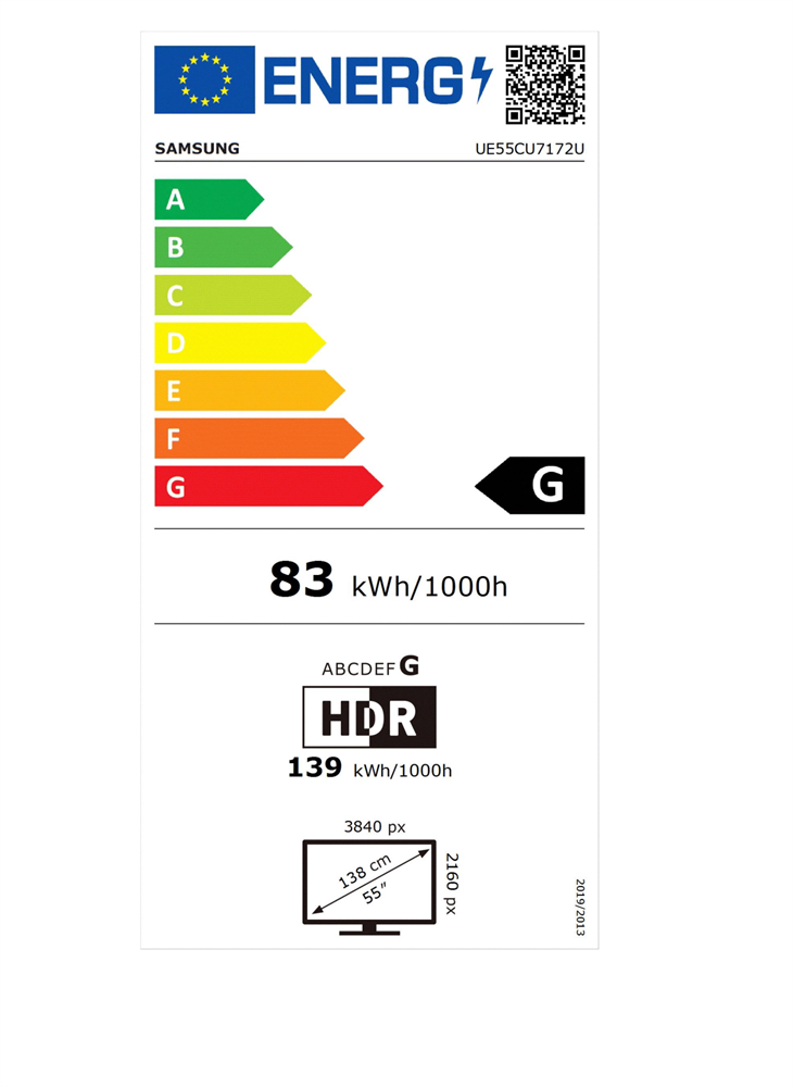Samsung 55" UE55CU7172UXXH 4K UHD Smart LED TV