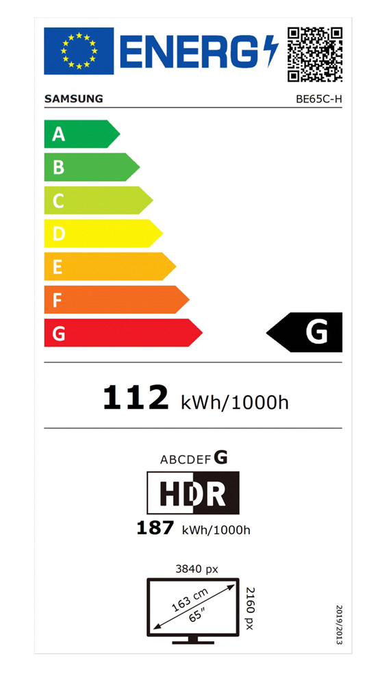 Samsung 65" LH65BECHLGUXEN Business 4K UHD smart LFD kijelző