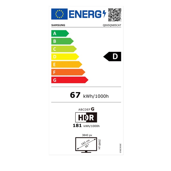 Samsung 65" QE65QN85CATXXH 4K UHD Smart Neo QLED Mini LED TV