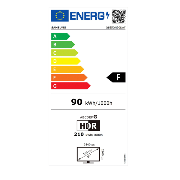 Samsung 65" QE65QN90DATXXH 4K UHD Smart Neo QLED Mini LED TV