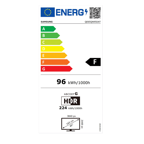 Samsung 65" QE65QN95DATXXH 4K UHD Smart Neo QLED Mini LED TV