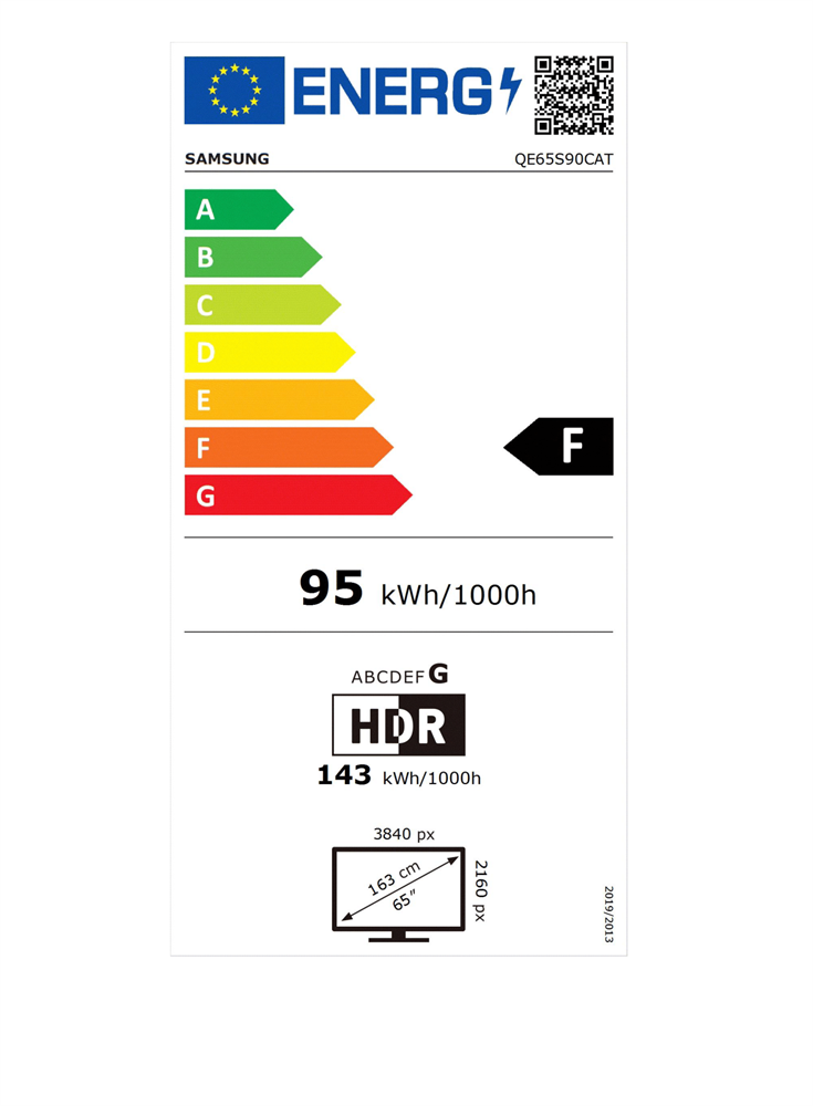 Samsung 65" QE65S90CATXXH 4K UHD Smart OLED TV