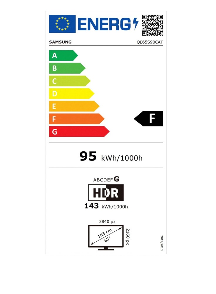 Samsung 65" QE65S90CATXXH 4K UHD Smart OLED TV (Újracsomagolt)