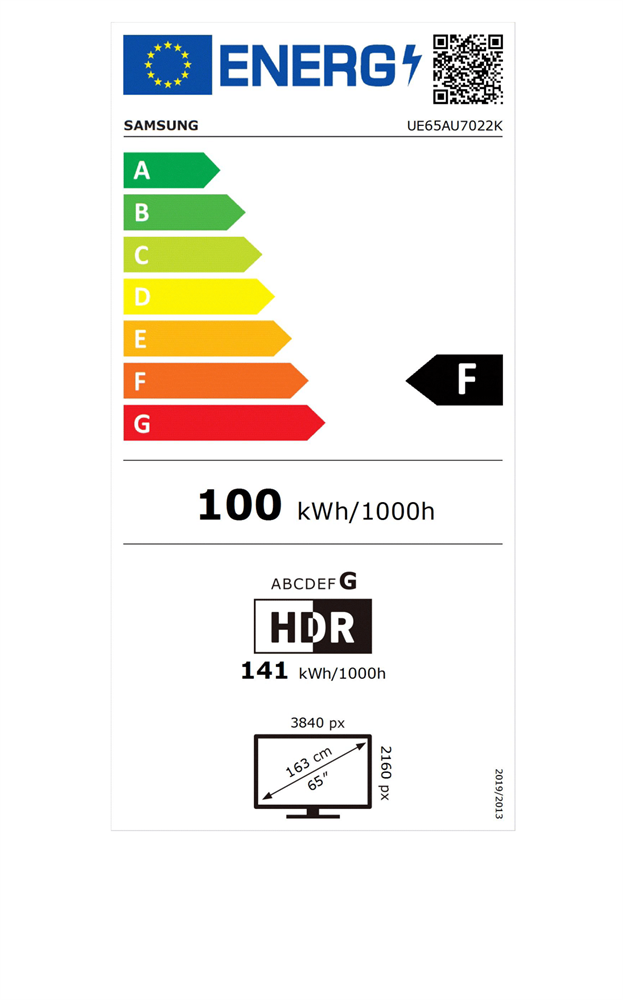 Samsung 65" UE65AU7022KXXH 4K UHD Smart TV