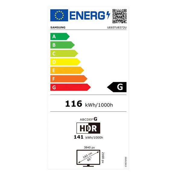 Samsung 65" UE65TU8372UXXH 4K UHD Smart LED TV