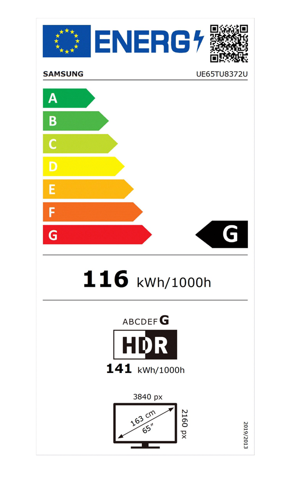 Samsung 65" UE65TU8372UXXH 4K UHD Smart LED TV