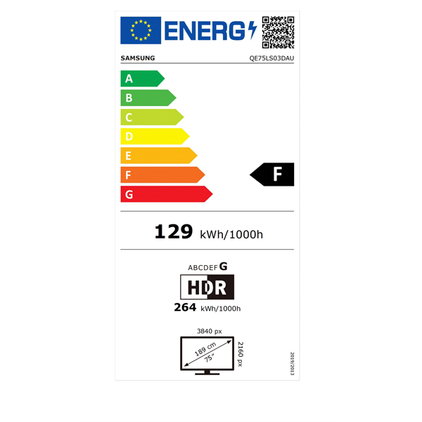Samsung 75" QE75LS03DAUXXH 4K UHD Smart QLED TV