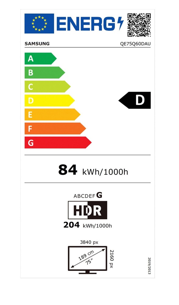 Samsung 75" QE75Q60DAUXXH 4K UHD Smart QLED TV (Újracsomagolt)