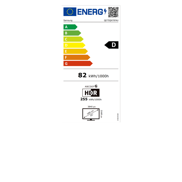 Samsung 75" QE75QN70FAUXXH 4K UHD Smart Neo QLED Mini LED TV