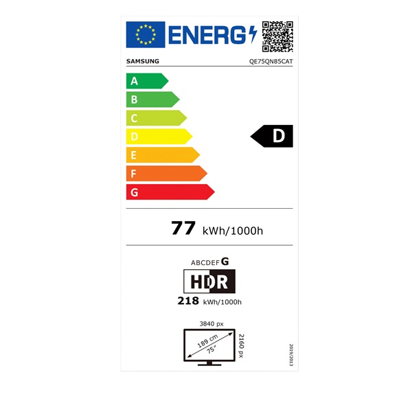Samsung 75" QE75QN85CATXXH 4K UHD Smart Neo QLED Mini LED TV
