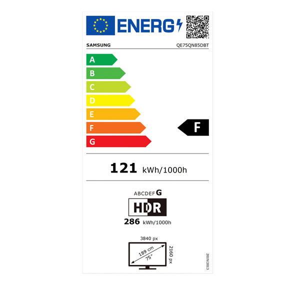 Samsung 75" QE75QN85DBTXXH 4K UHD Smart Neo QLED Mini LED TV