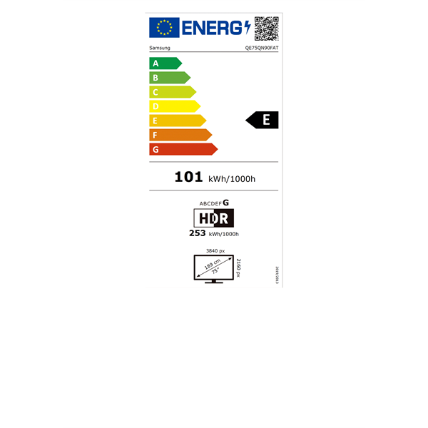 Samsung 75" QE75QN90FATXXH 4K UHD Smart Neo QLED Mini LED TV