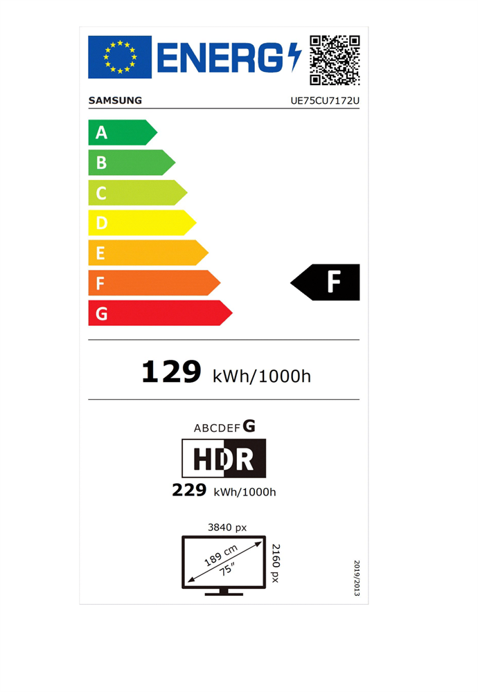 Samsung 75" UE75CU7172UXXH 4K UHD Smart LED TV