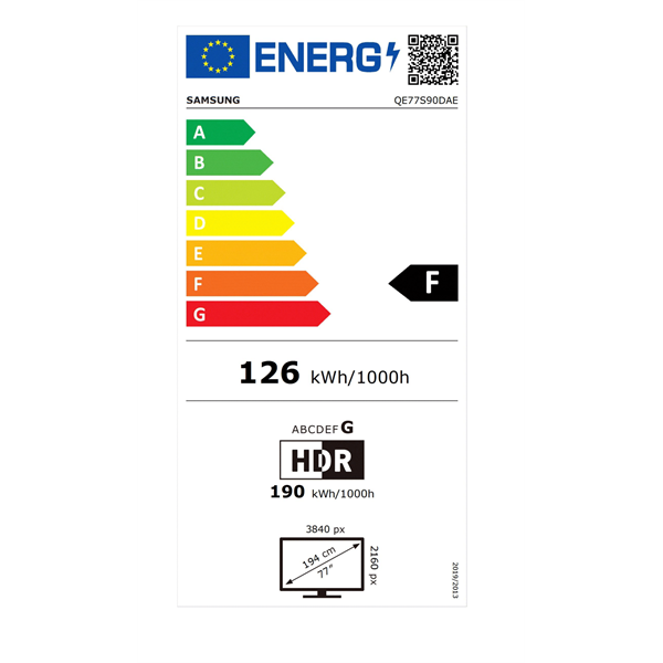 Samsung 77" QE77S90DAEXXH 4K UHD Smart OLED TV