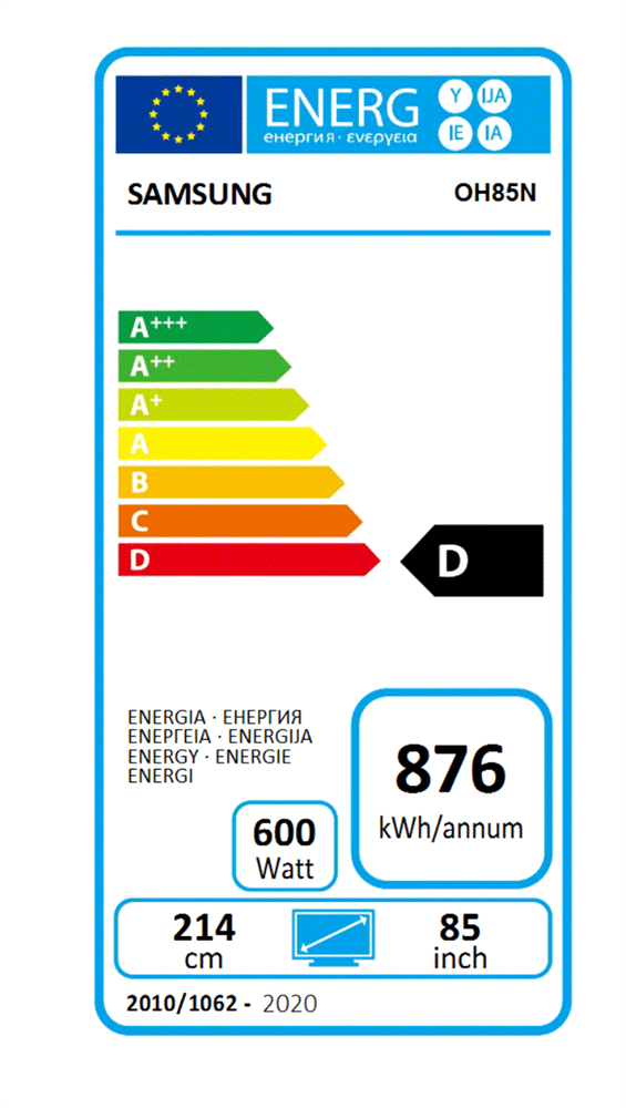 Samsung 85" LH85OHNSLGB/EN Outdoor OHN-SL 4K UHD VA kültéri LFD kijelző