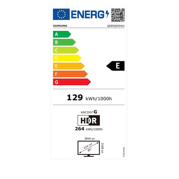 Samsung 85" QE85Q60DAUXXH 4K UHD Smart QLED TV (Újracsomagolt)