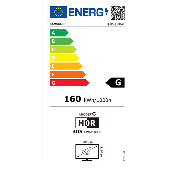 Samsung 85" QE85Q80DATXXH 4K UHD Smart QLED TV