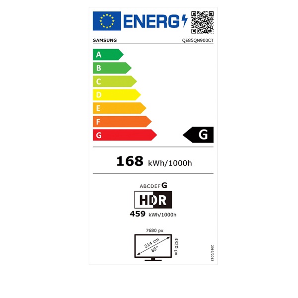 Samsung 85" QE85QN900CTXXH 8K UHD Smart Neo QLED Mini LED TV