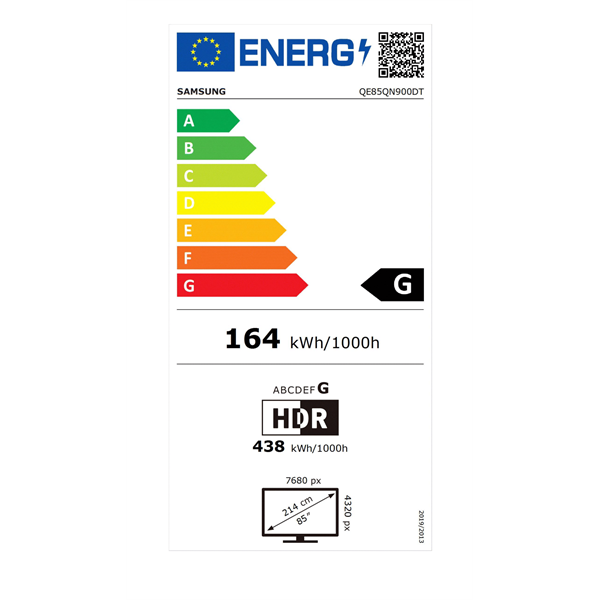 Samsung 85" QE85QN900DTXXH 8K UHD Smart Neo QLED Mini LED TV