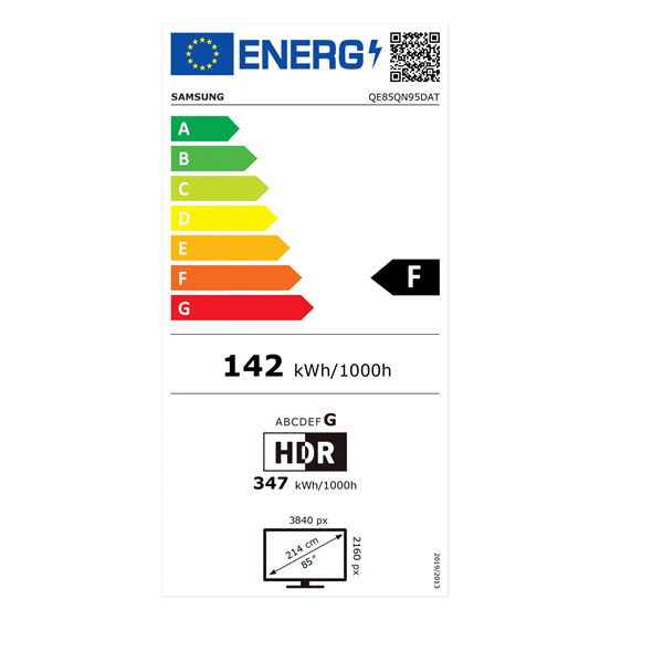 Samsung 85" QE85QN95DATXXH 4K UHD Smart Neo QLED Mini LED TV